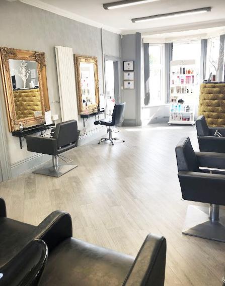 hd hair and beauty cannock salon gold mirrors