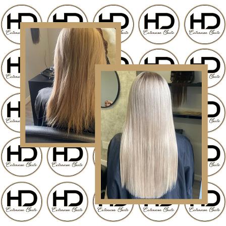 hair extensions at hd hair and beauty in cannock mid length hair transformed into long blonde hair